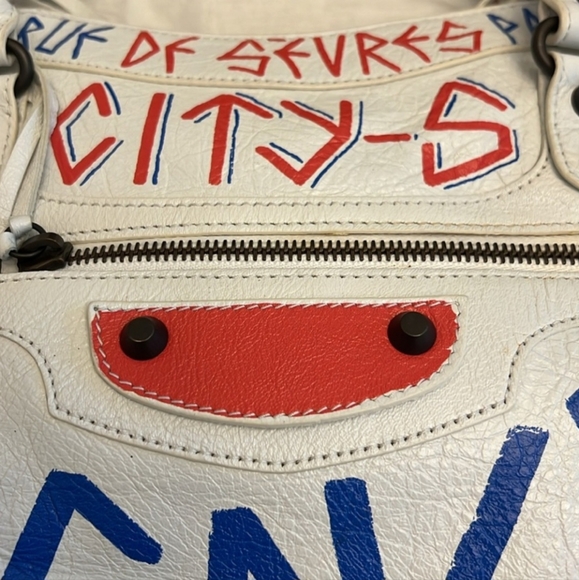 NWT Balenciaga City Graffiti Bag Sz Medium NWT - Picture 10 of 12